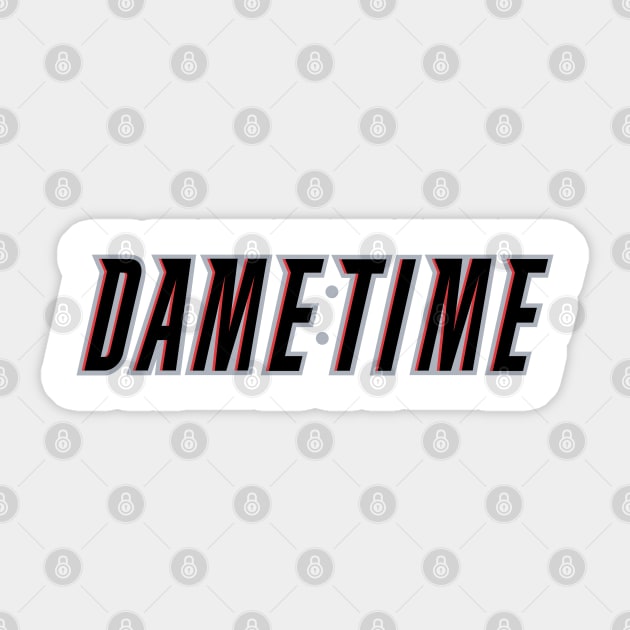 Dame Time 1 - White Sticker by KFig21